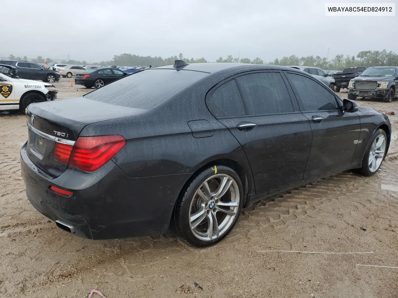 2014 BMW 750 I VIN: WBAYA8C54ED824912 Lot: 70322864