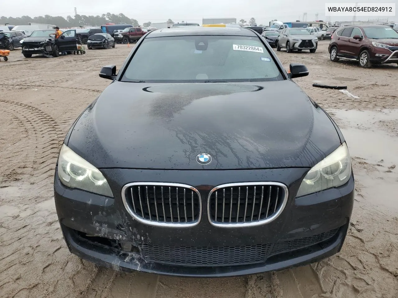 2014 BMW 750 I VIN: WBAYA8C54ED824912 Lot: 70322864