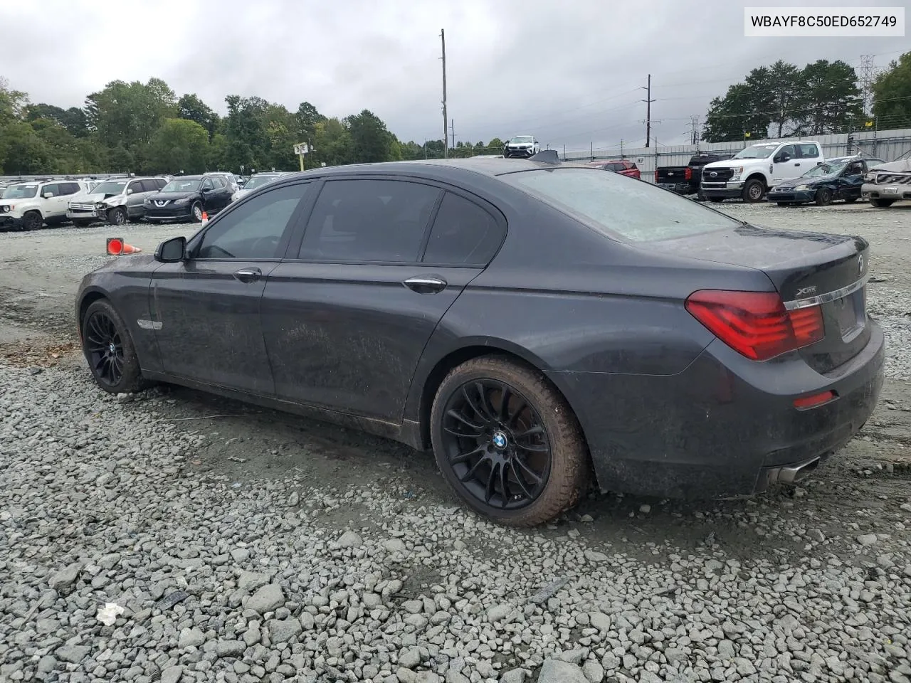 2014 BMW 750 Lxi VIN: WBAYF8C50ED652749 Lot: 72197024