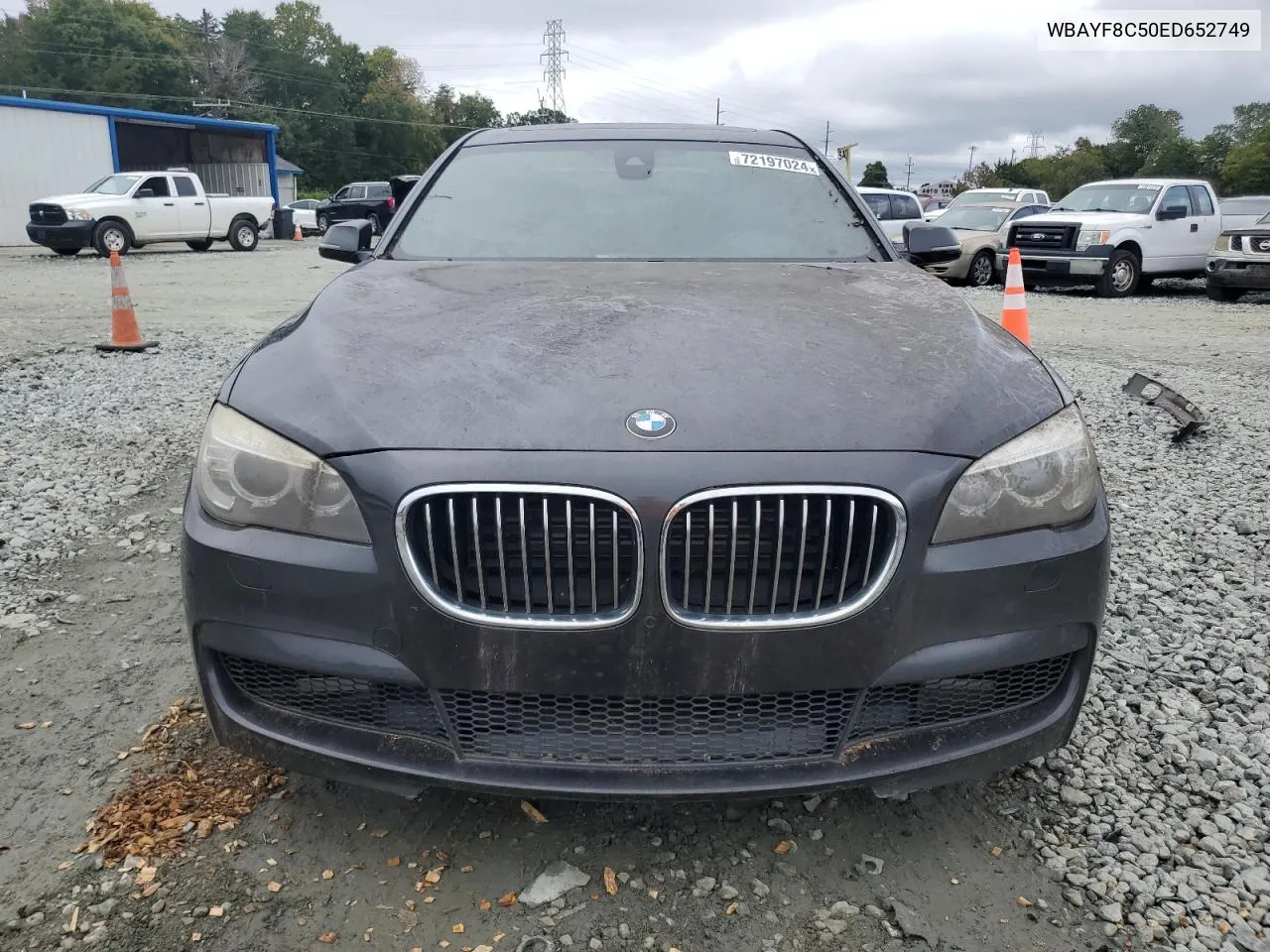 2014 BMW 750 Lxi VIN: WBAYF8C50ED652749 Lot: 72197024