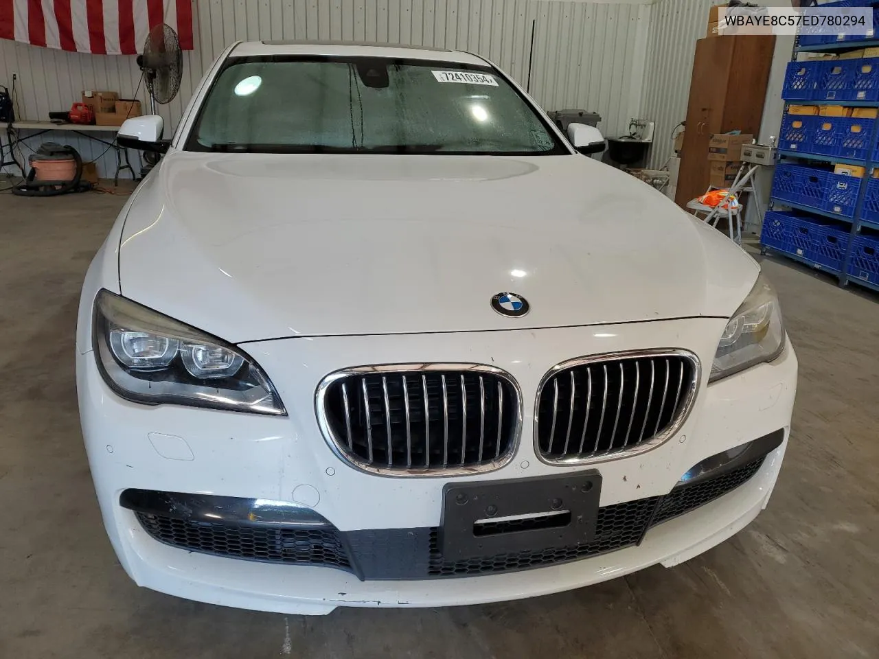 2014 BMW 750 Li VIN: WBAYE8C57ED780294 Lot: 72410354