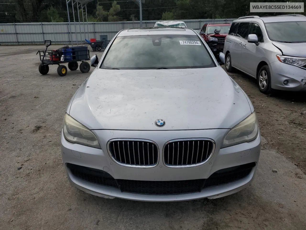 2014 BMW 750 Li VIN: WBAYE8C55ED134669 Lot: 74780294