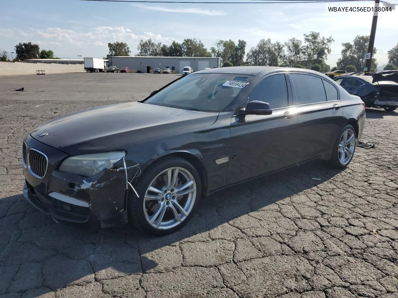 2014 BMW 740 Li VIN: WBAYE4C56ED138044 Lot: 74859434