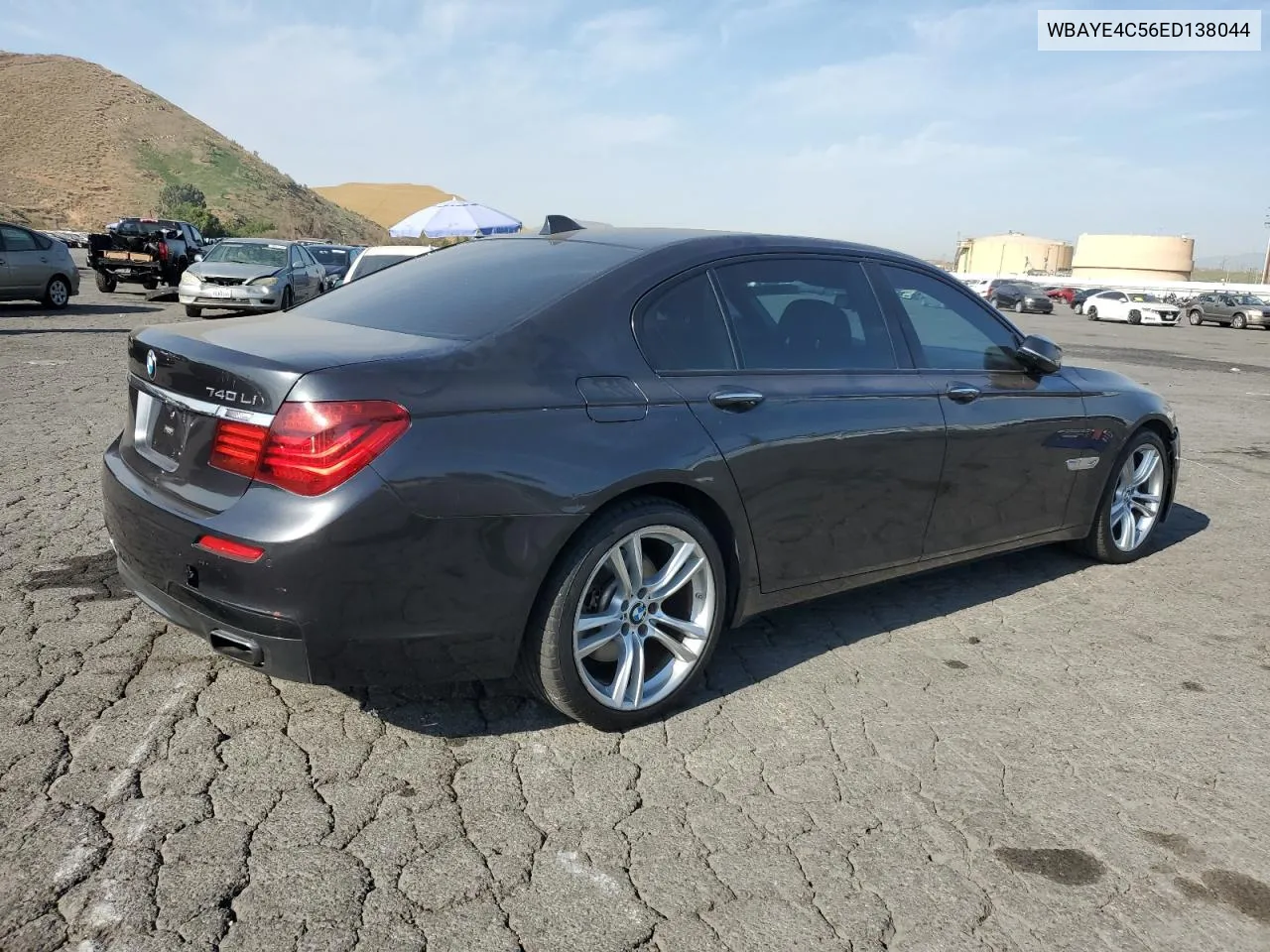 2014 BMW 740 Li VIN: WBAYE4C56ED138044 Lot: 74859434