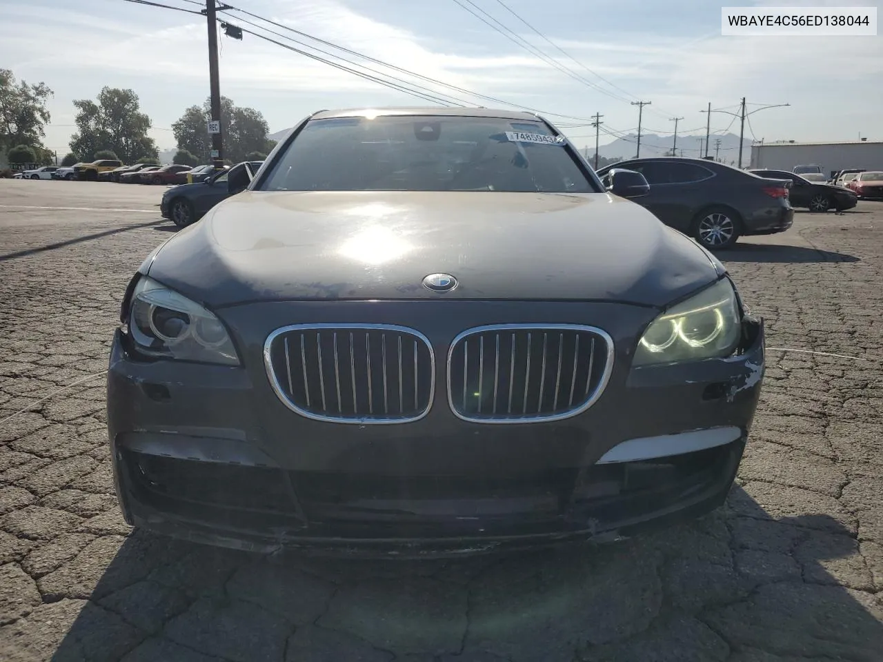 2014 BMW 740 Li VIN: WBAYE4C56ED138044 Lot: 74859434