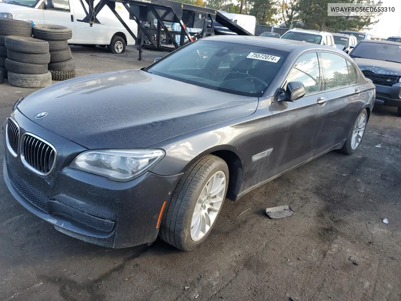 2014 BMW 750 Lxi VIN: WBAYF8C56ED653310 Lot: 75572074