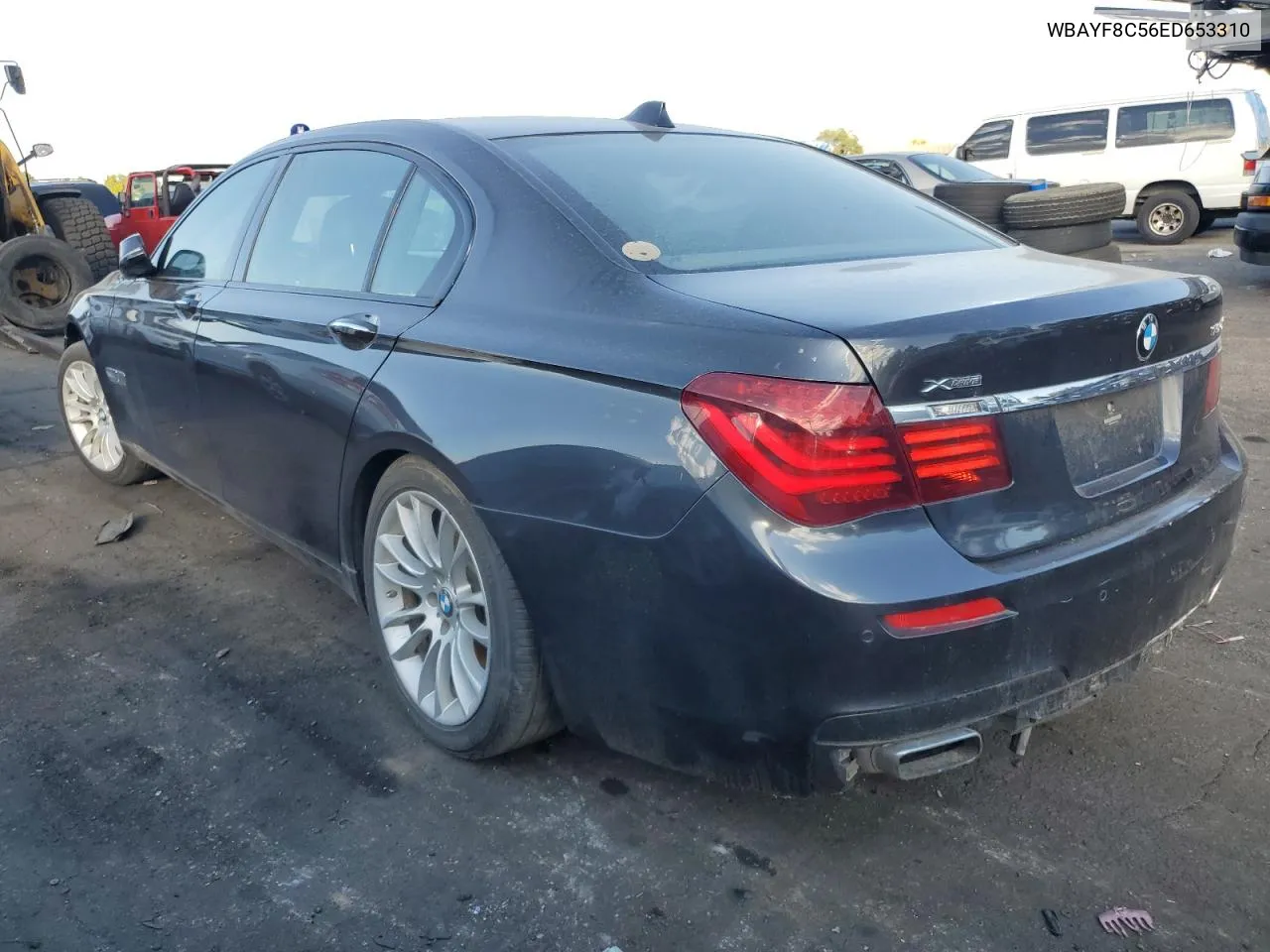 2014 BMW 750 Lxi VIN: WBAYF8C56ED653310 Lot: 75572074