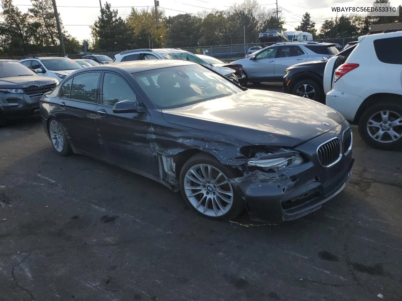 2014 BMW 750 Lxi VIN: WBAYF8C56ED653310 Lot: 75572074