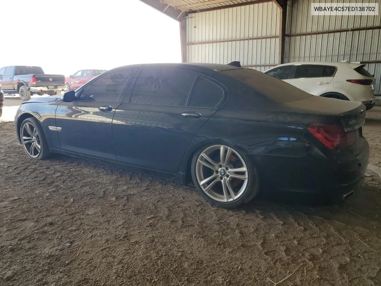 2014 BMW 740 Li VIN: WBAYE4C57ED138702 Lot: 76400094