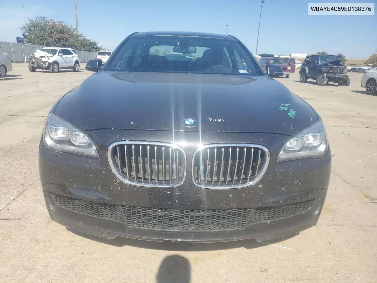 2014 BMW 740 Li VIN: WBAYE4C59ED138376 Lot: 76878354