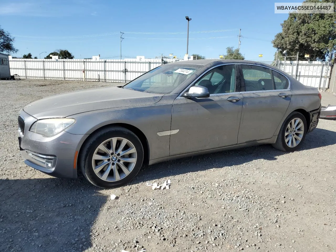 2014 BMW 740 I VIN: WBAYA6C55ED144487 Lot: 77044014