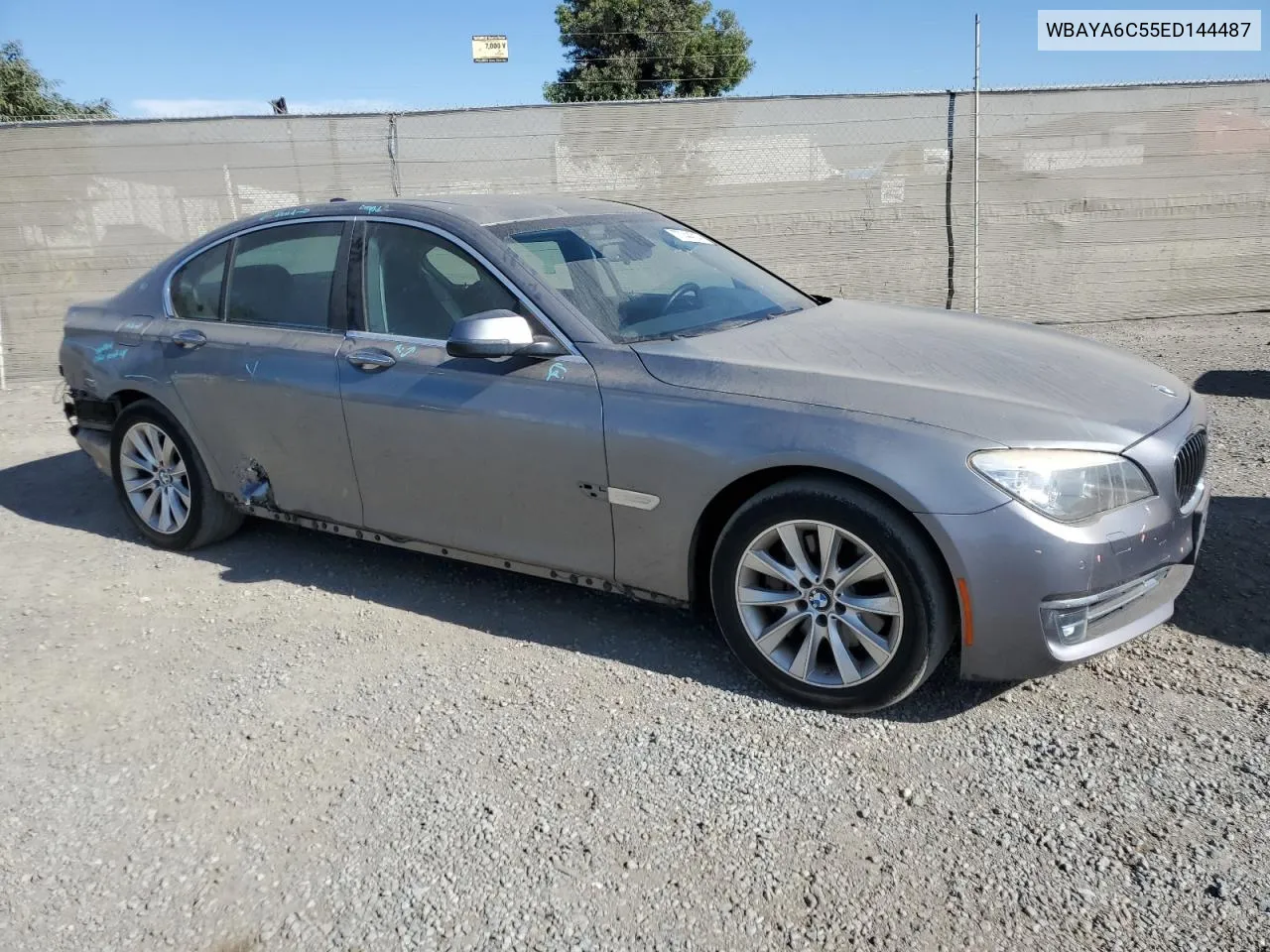 2014 BMW 740 I VIN: WBAYA6C55ED144487 Lot: 77044014