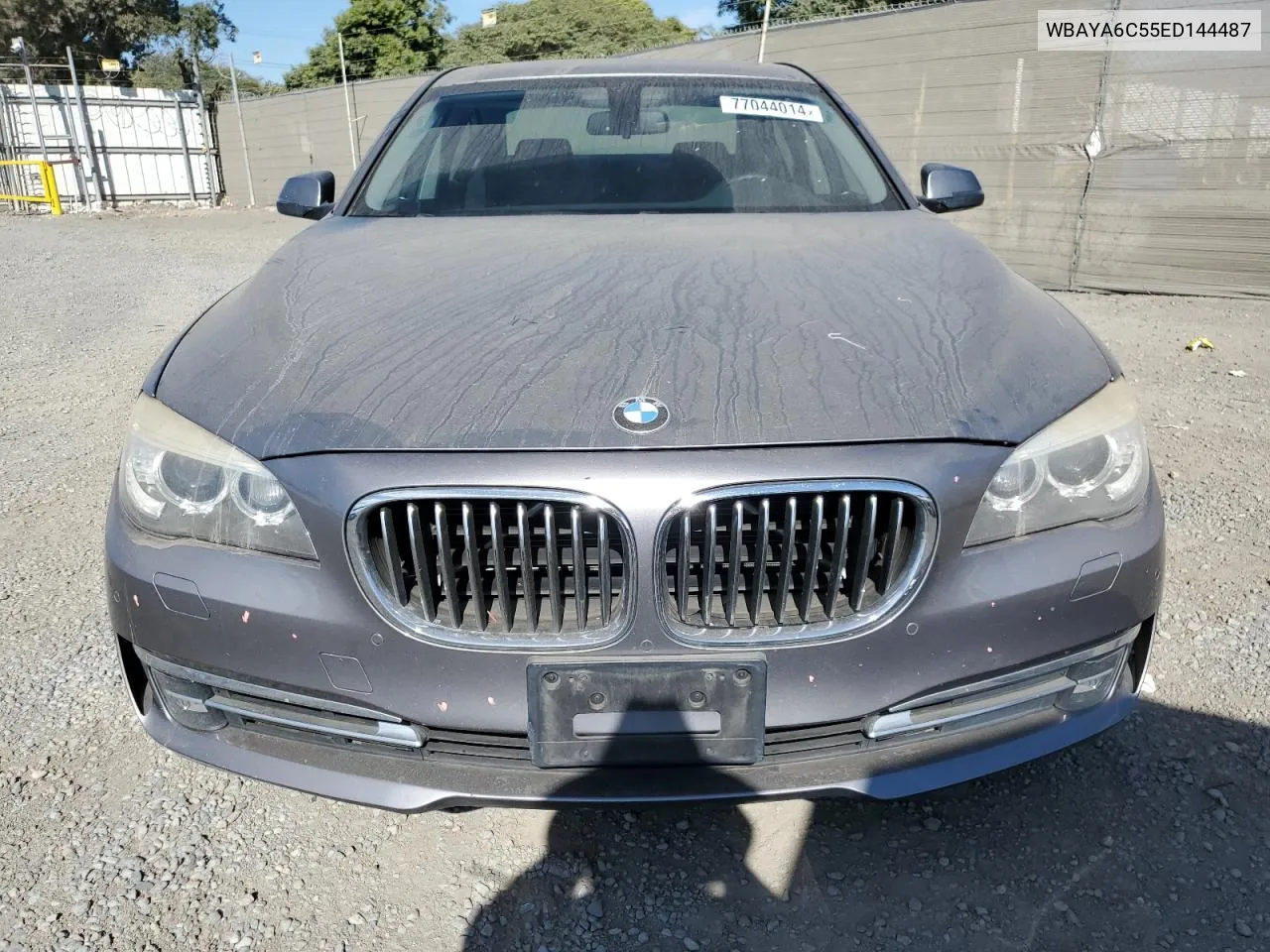 2014 BMW 740 I VIN: WBAYA6C55ED144487 Lot: 77044014