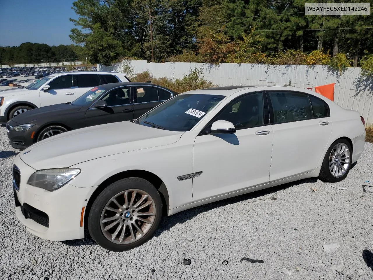 2014 BMW 750 Lxi VIN: WBAYF8C5XED142246 Lot: 77817614