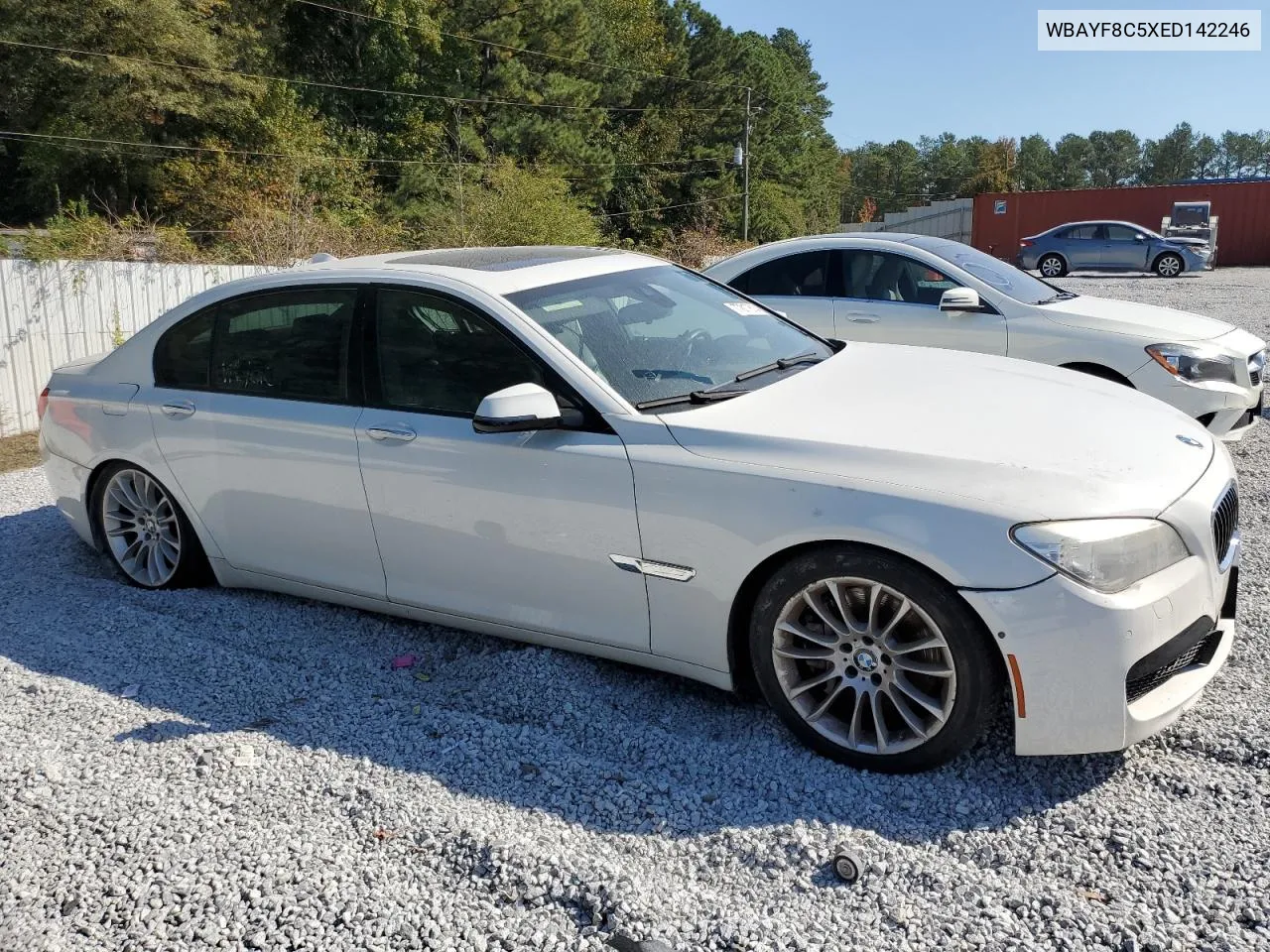 2014 BMW 750 Lxi VIN: WBAYF8C5XED142246 Lot: 77817614