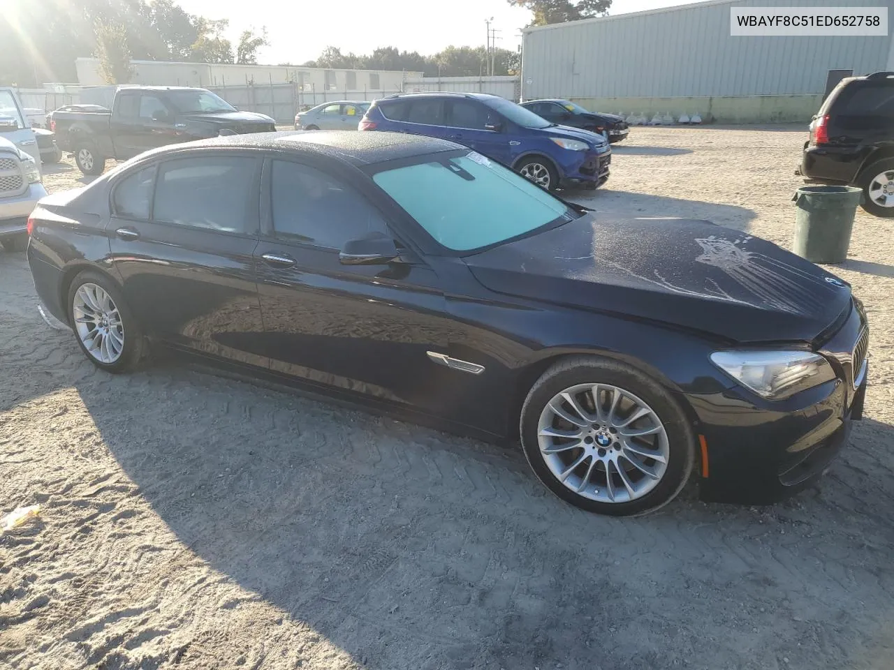 2014 BMW 750 Lxi VIN: WBAYF8C51ED652758 Lot: 78775334