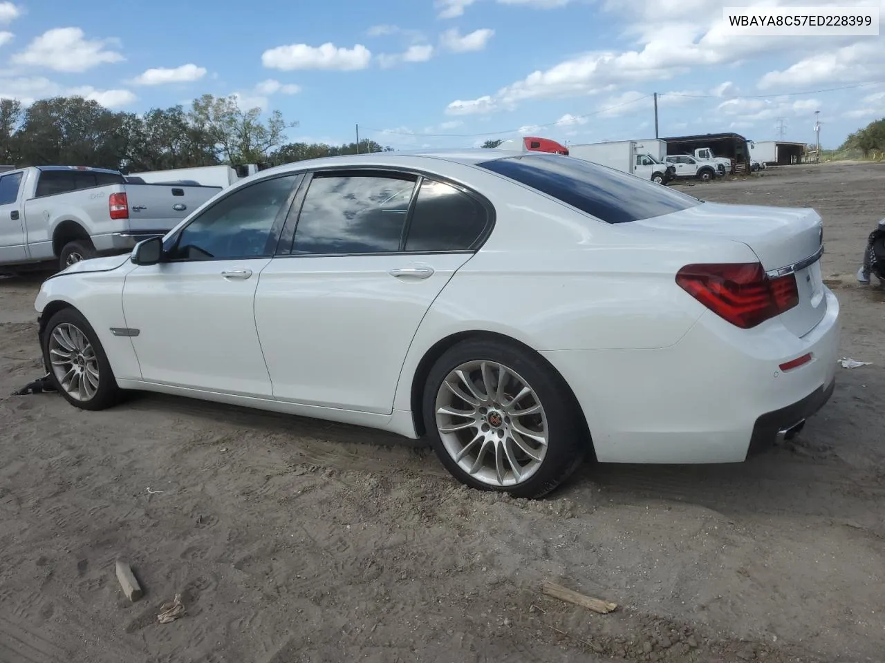 2014 BMW 750 I VIN: WBAYA8C57ED228399 Lot: 79116074