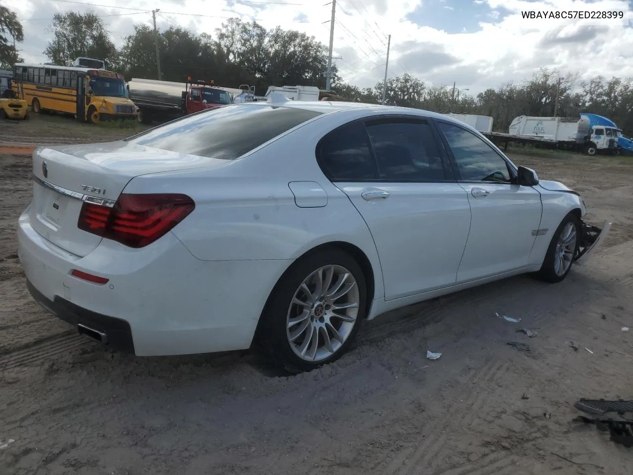 2014 BMW 750 I VIN: WBAYA8C57ED228399 Lot: 79116074