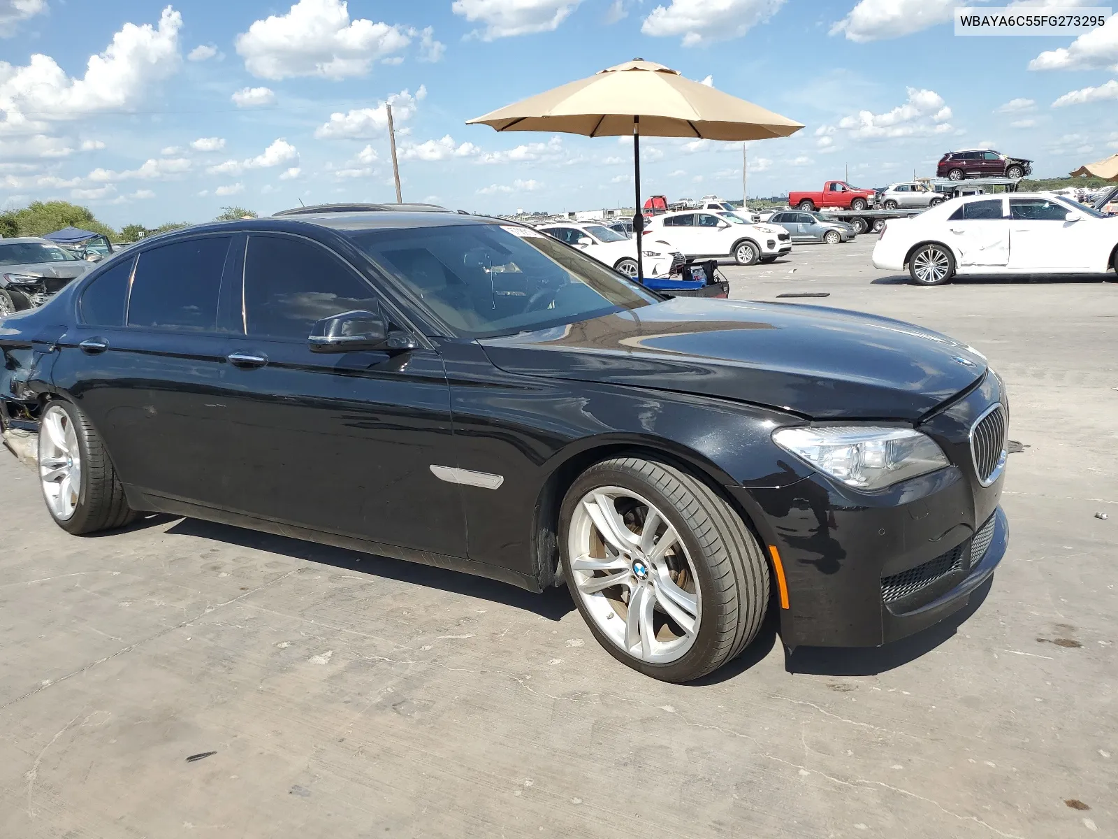 2015 BMW 740 I VIN: WBAYA6C55FG273295 Lot: 67089104