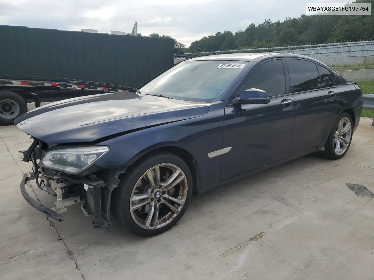 2015 BMW 750 I VIN: WBAYA8C51FG197764 Lot: 67095554