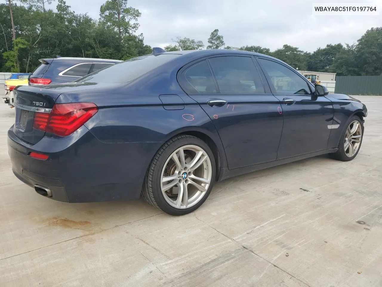 2015 BMW 750 I VIN: WBAYA8C51FG197764 Lot: 67095554