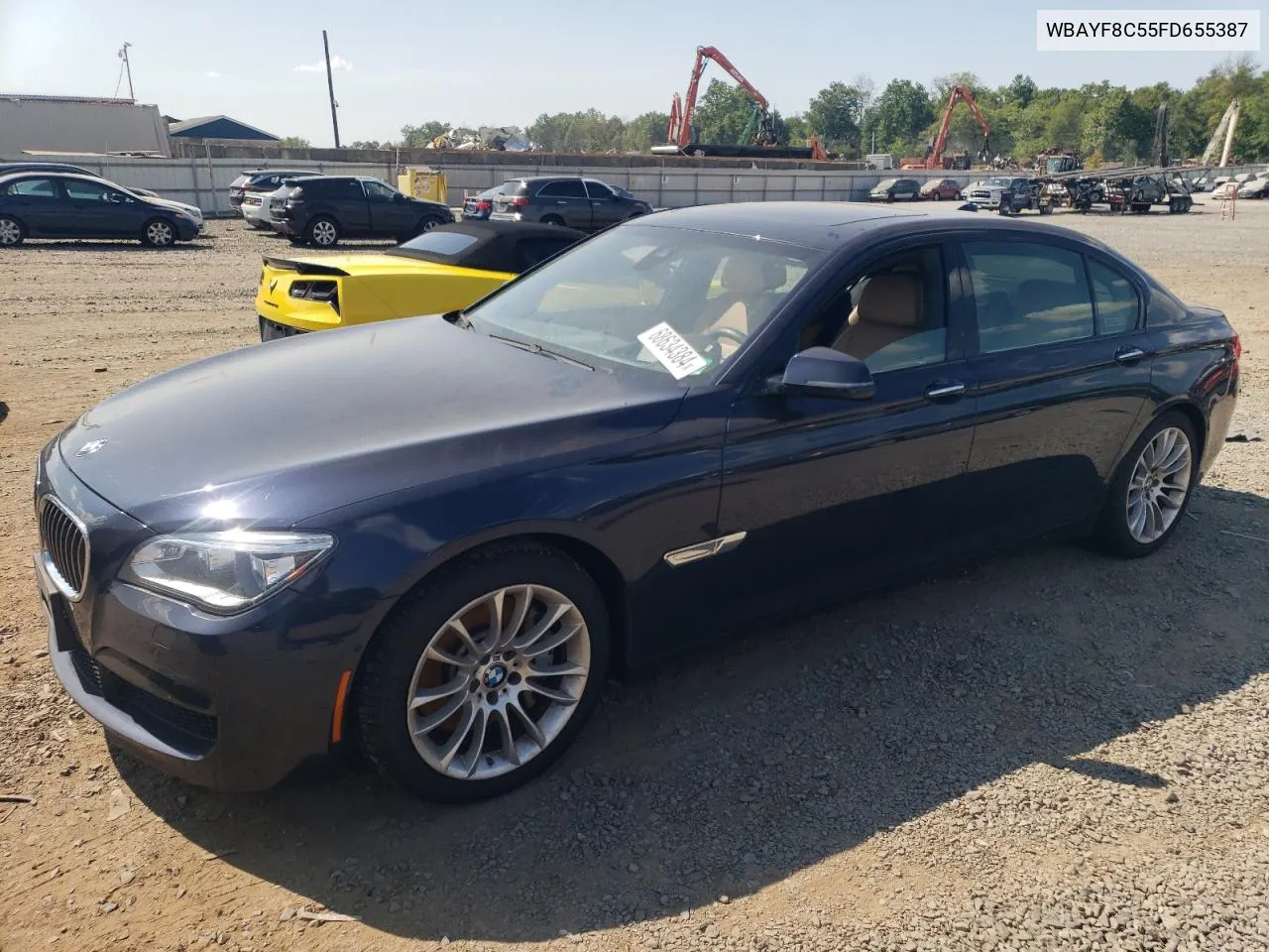 2015 BMW 750 Lxi VIN: WBAYF8C55FD655387 Lot: 68634384