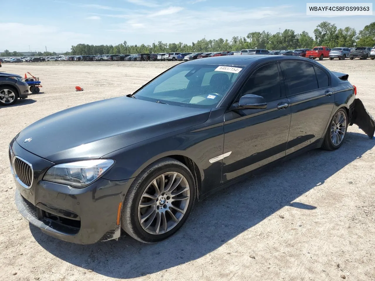 2015 BMW 740 Lxi VIN: WBAYF4C58FGS99363 Lot: 69837154