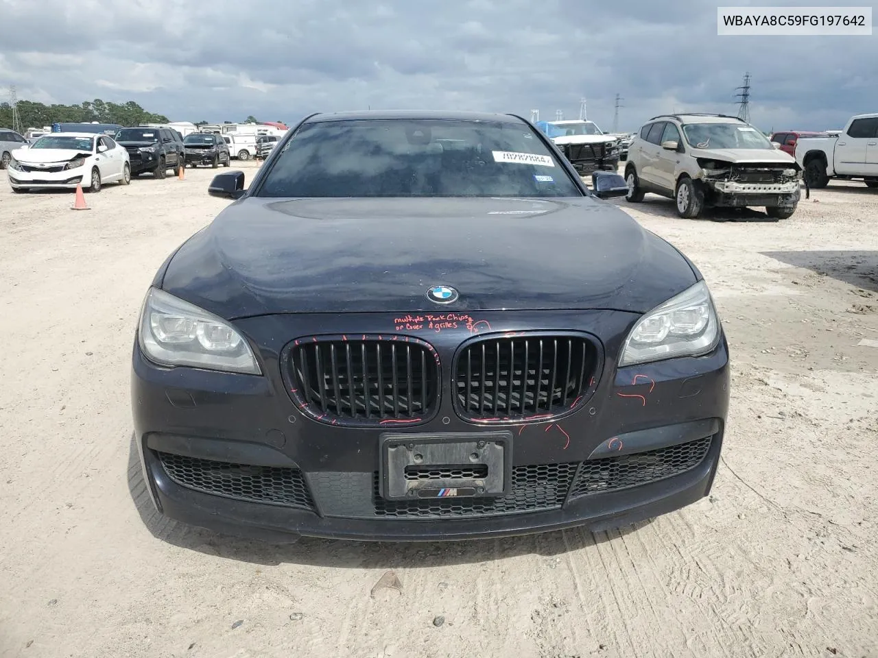 2015 BMW 750 I VIN: WBAYA8C59FG197642 Lot: 70282884