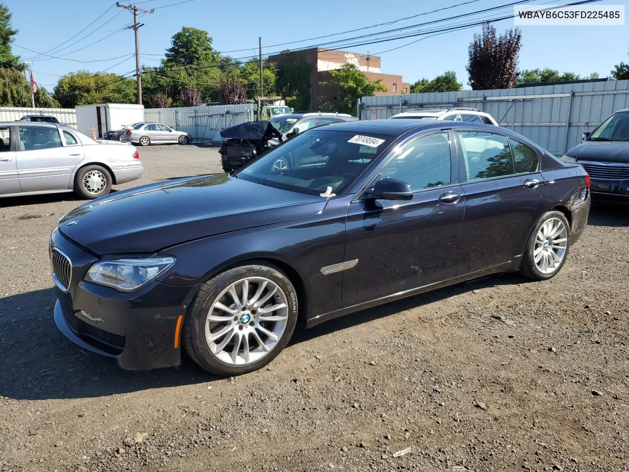 2015 BMW 750 Xi VIN: WBAYB6C53FD225485 Lot: 70749594