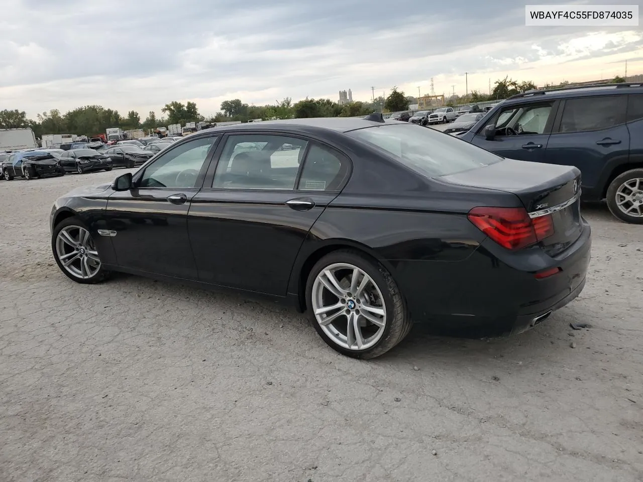 2015 BMW 740 Lxi VIN: WBAYF4C55FD874035 Lot: 72339154