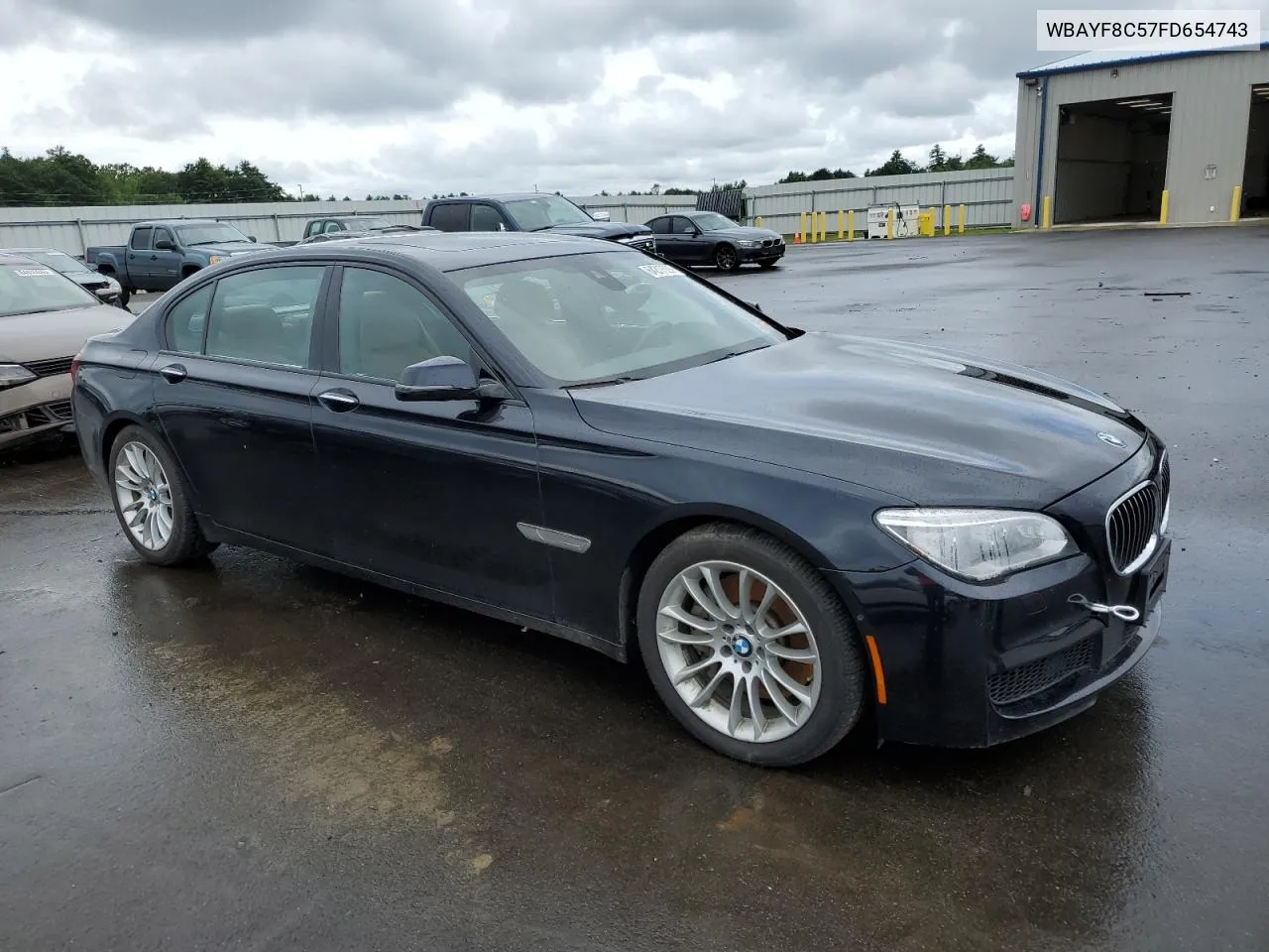 2015 BMW 750 Lxi VIN: WBAYF8C57FD654743 Lot: 74207584