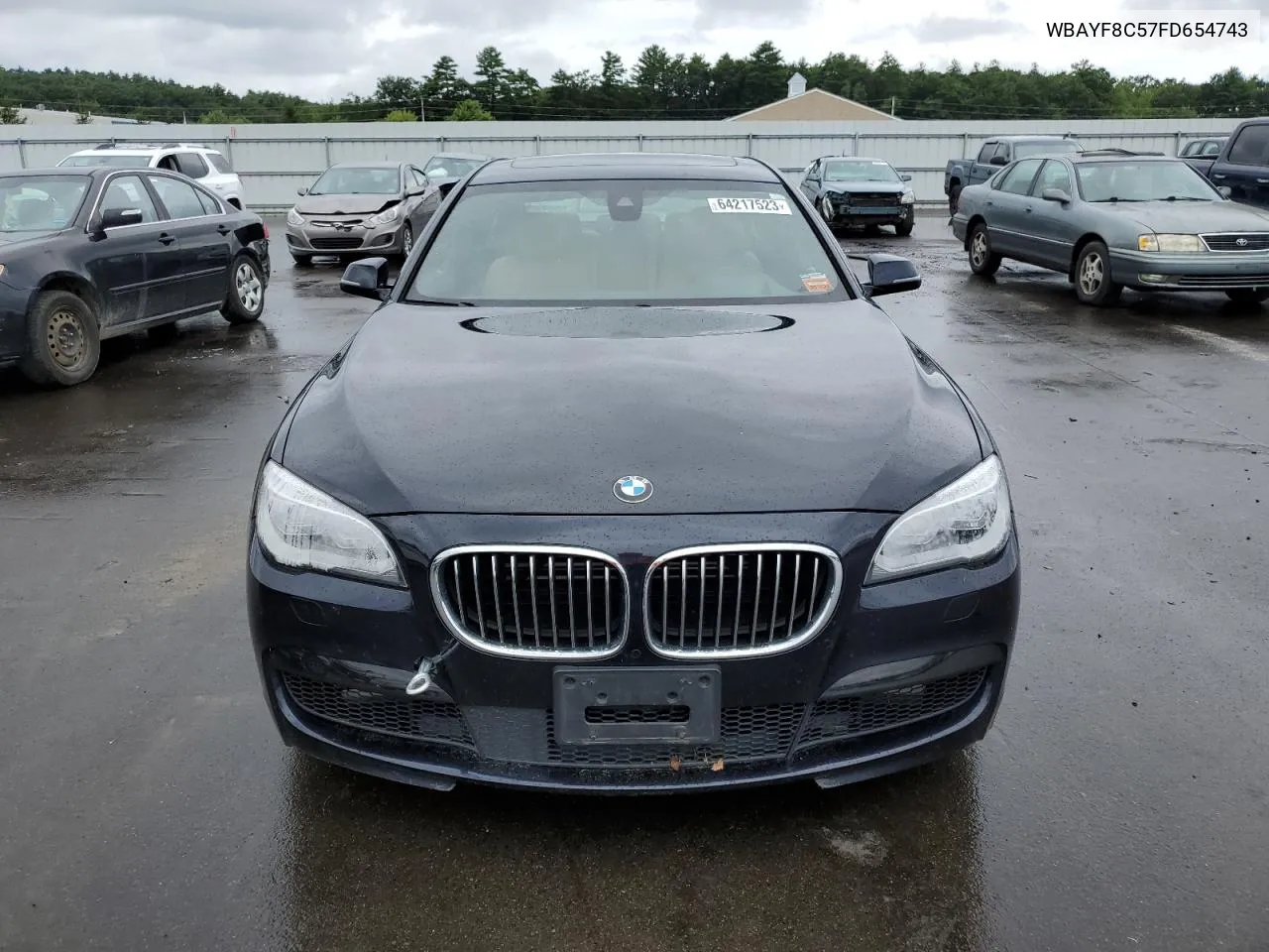 2015 BMW 750 Lxi VIN: WBAYF8C57FD654743 Lot: 74207584