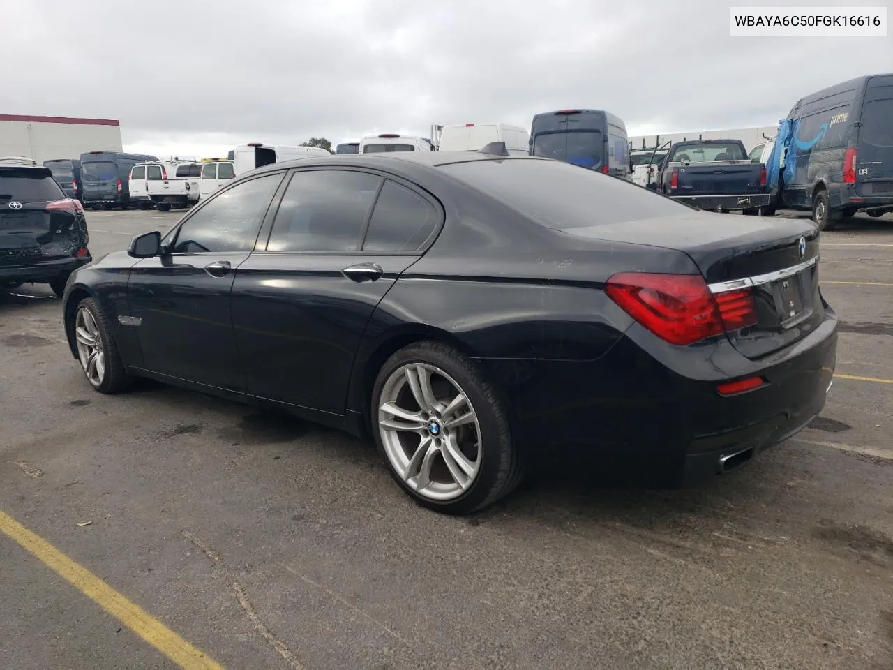 2015 BMW 740 I VIN: WBAYA6C50FGK16616 Lot: 74849944