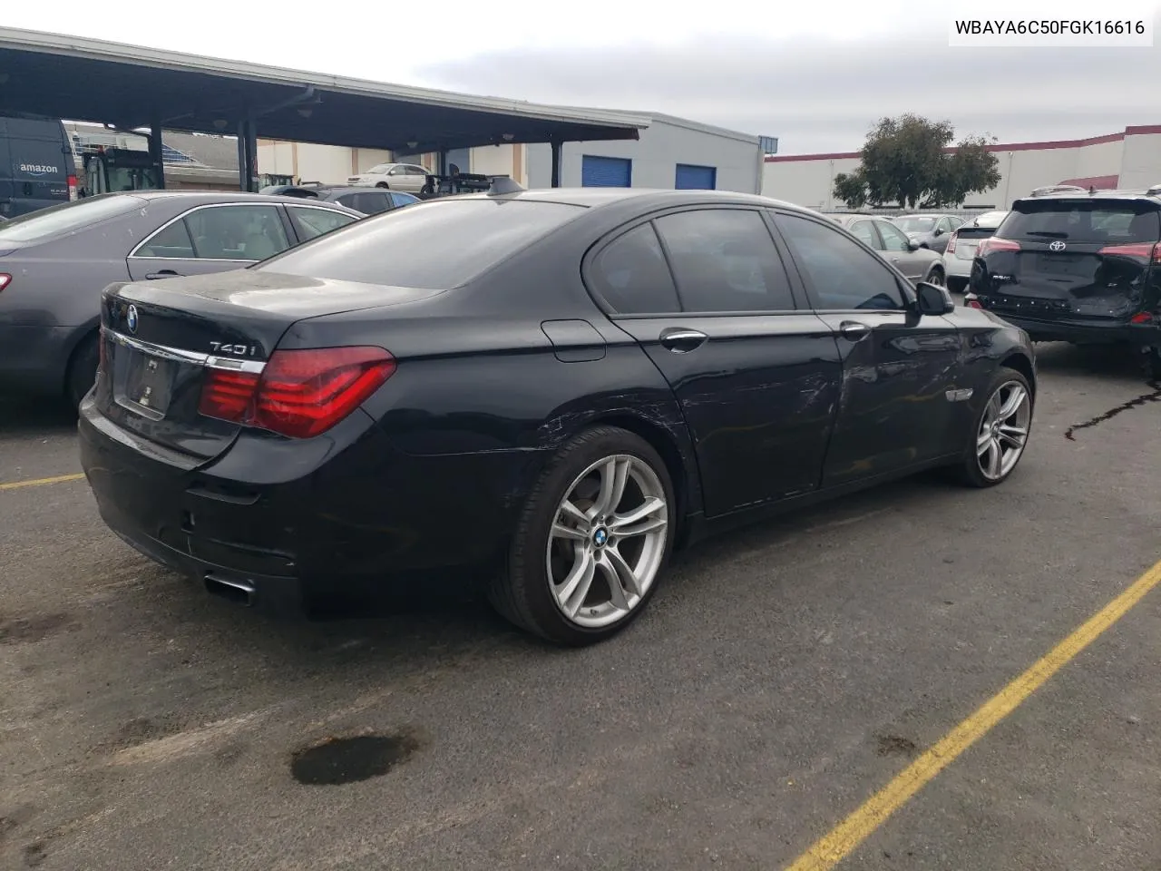 2015 BMW 740 I VIN: WBAYA6C50FGK16616 Lot: 74849944