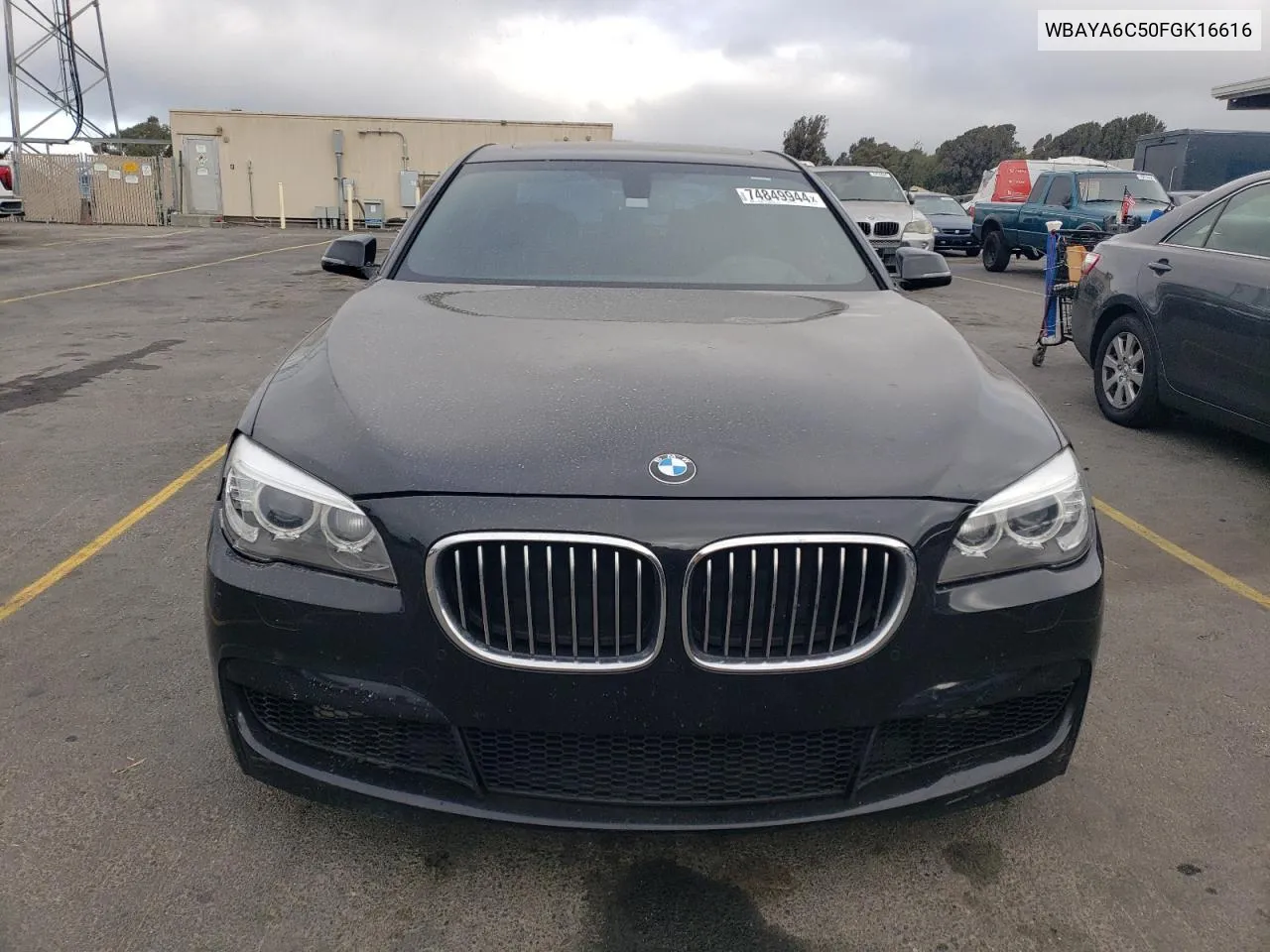 2015 BMW 740 I VIN: WBAYA6C50FGK16616 Lot: 74849944