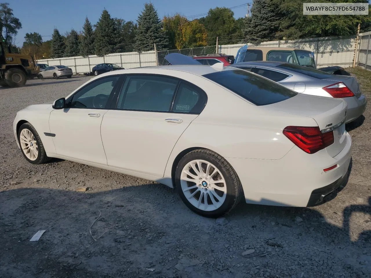 2015 BMW 750 Lxi VIN: WBAYF8C57FD654788 Lot: 75803834