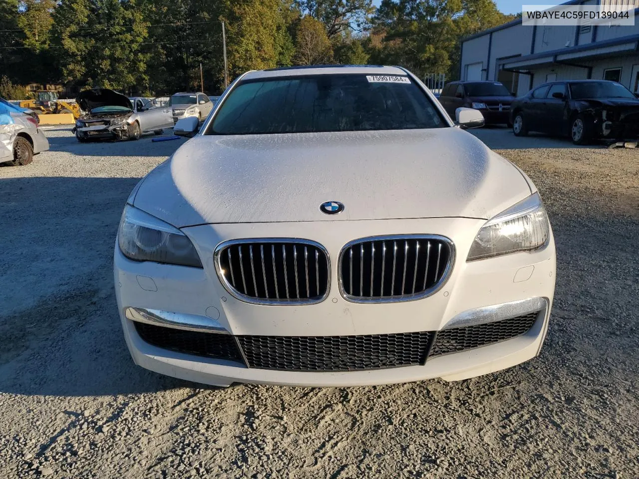 2015 BMW 740 Li VIN: WBAYE4C59FD139044 Lot: 75907584