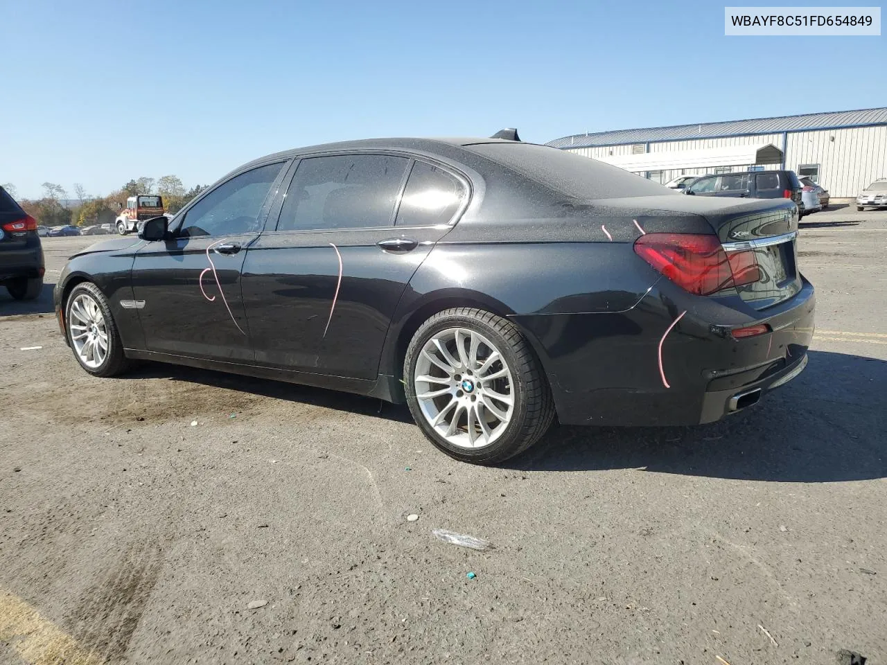 2015 BMW 750 Lxi VIN: WBAYF8C51FD654849 Lot: 77073194