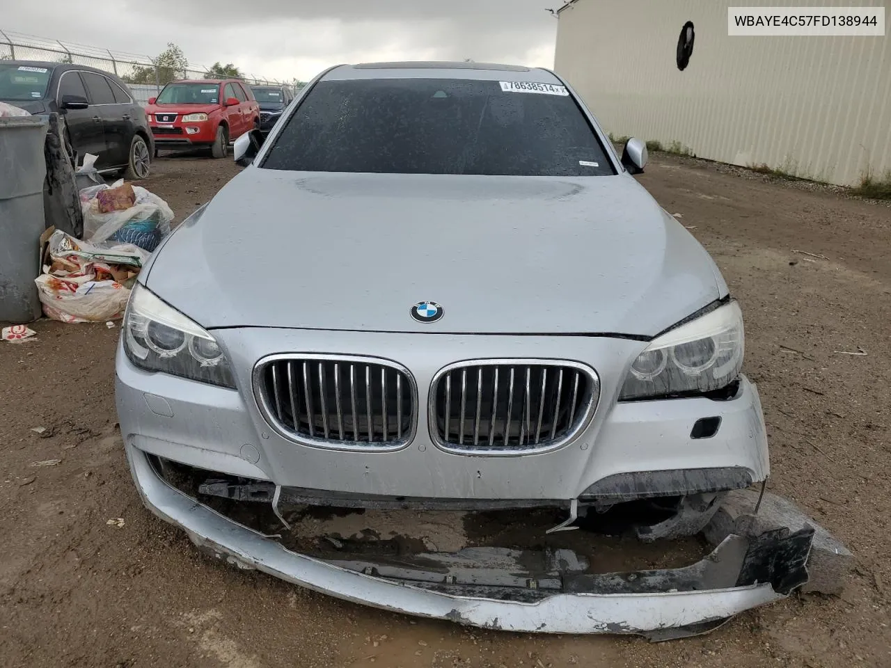 2015 BMW 740 Li VIN: WBAYE4C57FD138944 Lot: 78638514