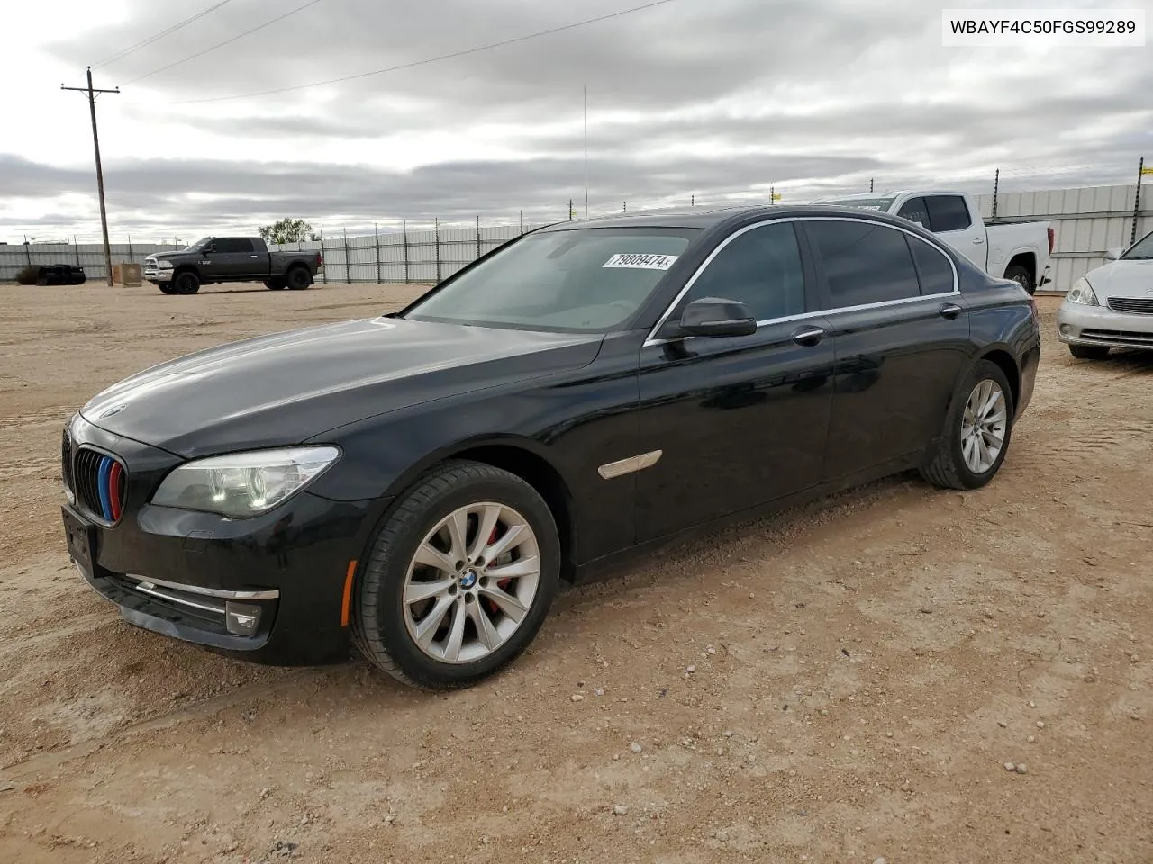 2015 BMW 740 Lxi VIN: WBAYF4C50FGS99289 Lot: 79809474