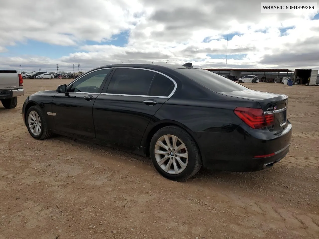 2015 BMW 740 Lxi VIN: WBAYF4C50FGS99289 Lot: 79809474