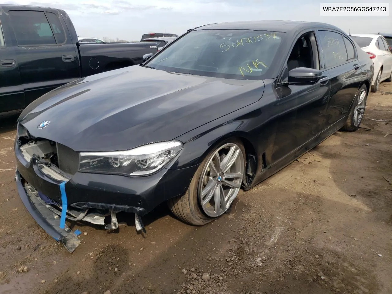 2016 BMW 740 I VIN: WBA7E2C56GG547243 Lot: 50427534