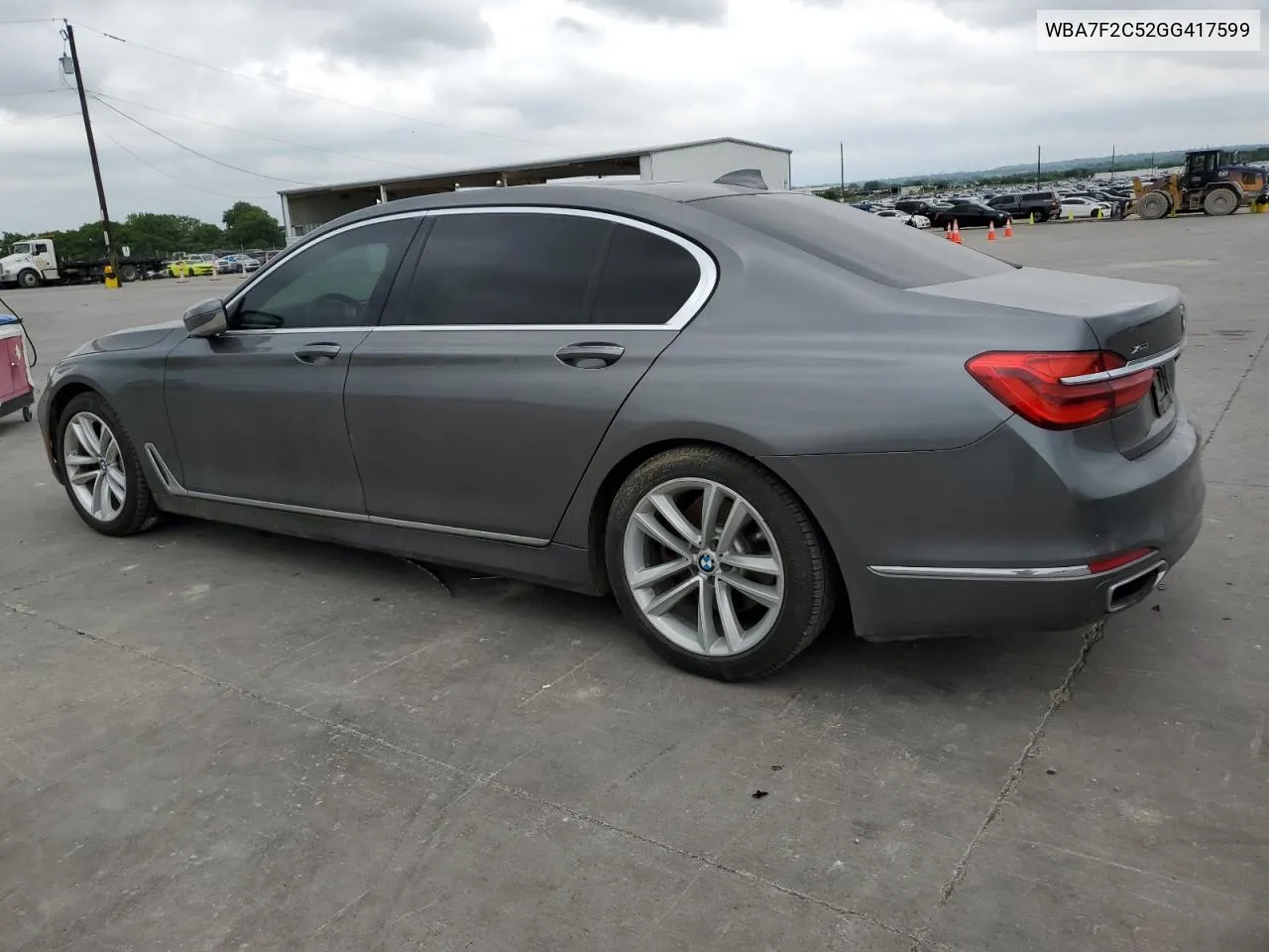 2016 BMW 750 Xi VIN: WBA7F2C52GG417599 Lot: 52090974