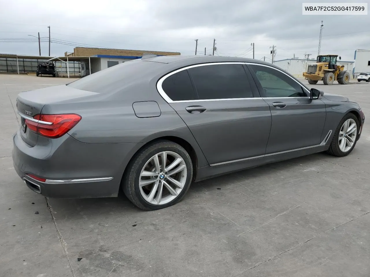 2016 BMW 750 Xi VIN: WBA7F2C52GG417599 Lot: 52090974