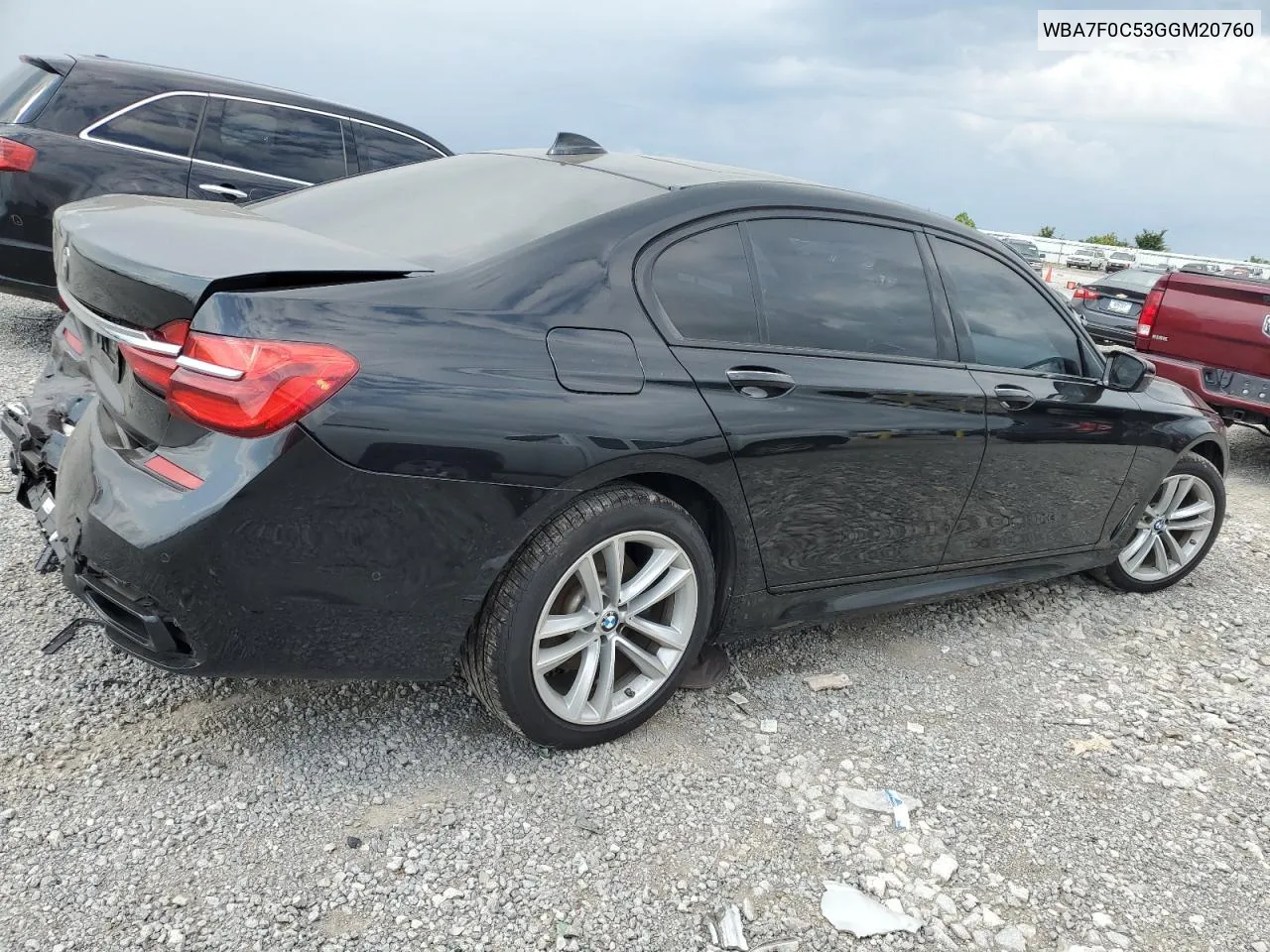 WBA7F0C53GGM20760 2016 BMW 750 I