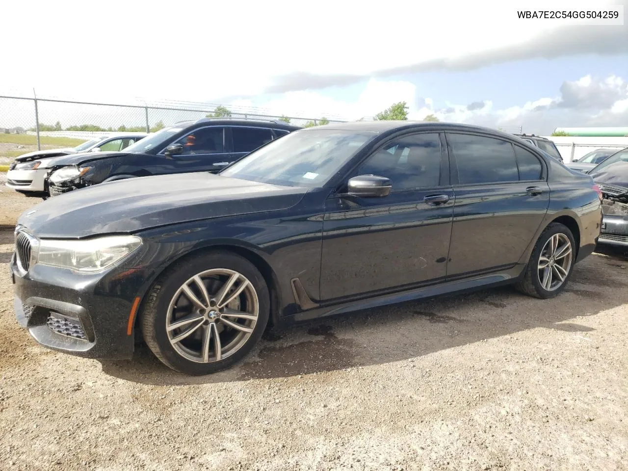 2016 BMW 740 I VIN: WBA7E2C54GG504259 Lot: 58158574