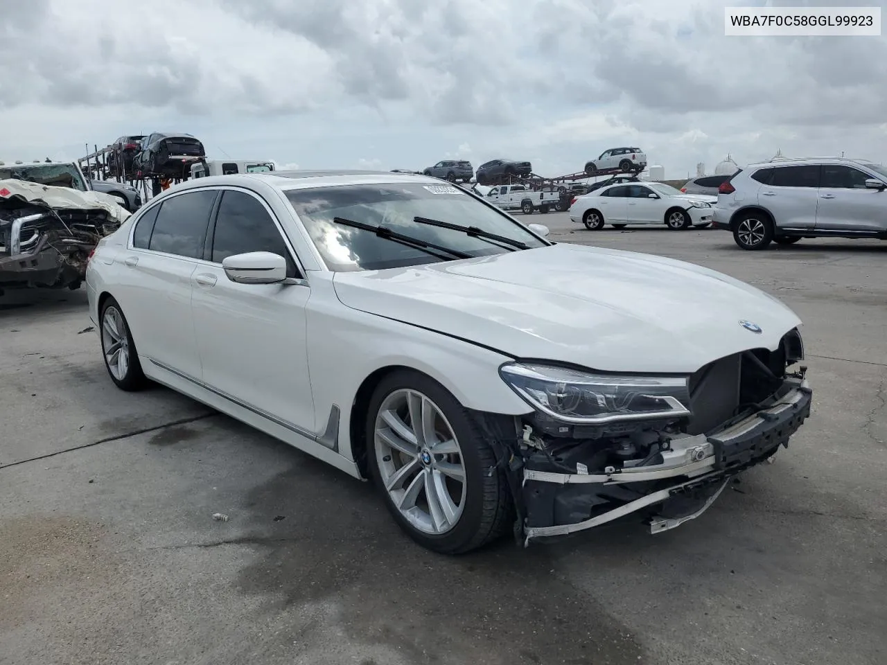 2016 BMW 750 I VIN: WBA7F0C58GGL99923 Lot: 60220224