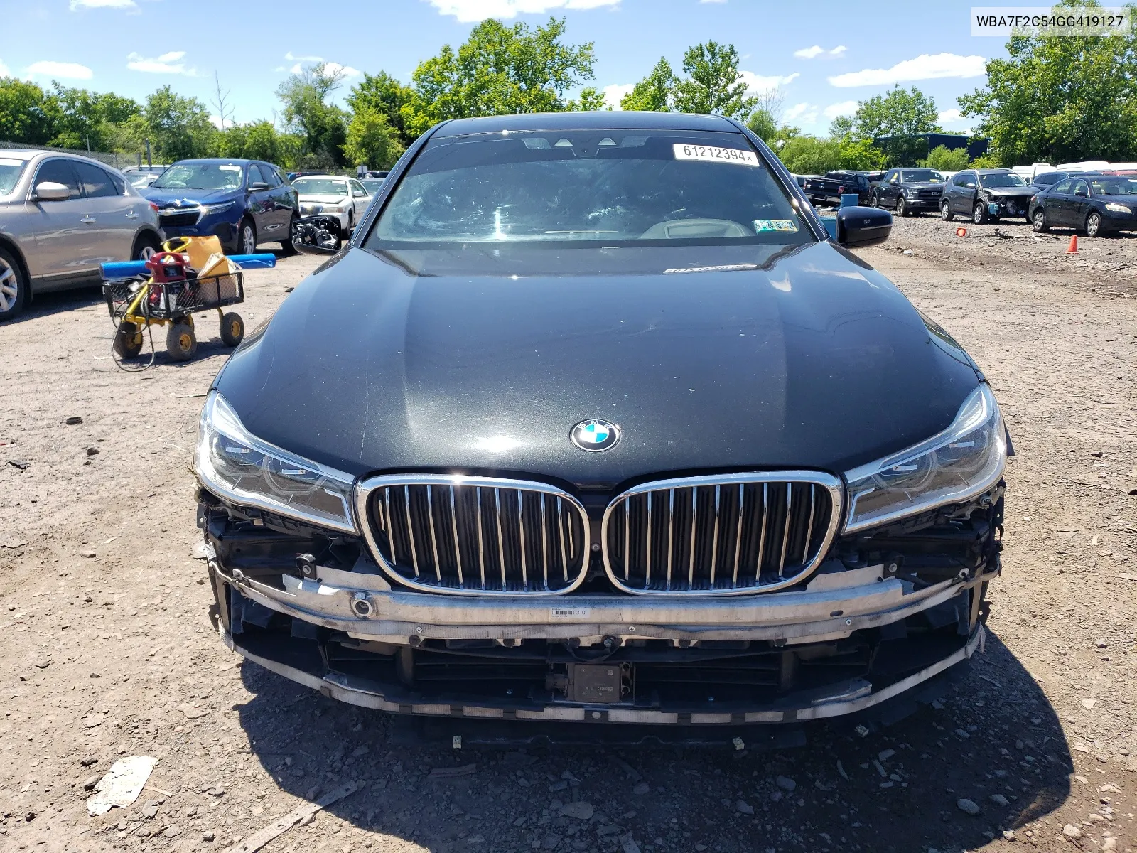 2016 BMW 750 Xi VIN: WBA7F2C54GG419127 Lot: 61212394