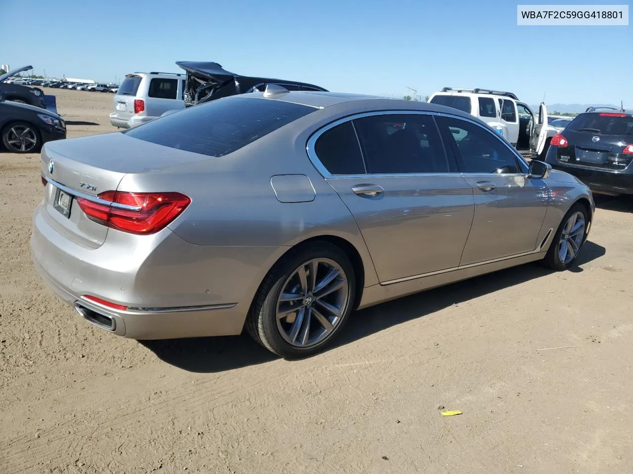 2016 BMW 750 Xi VIN: WBA7F2C59GG418801 Lot: 61695524