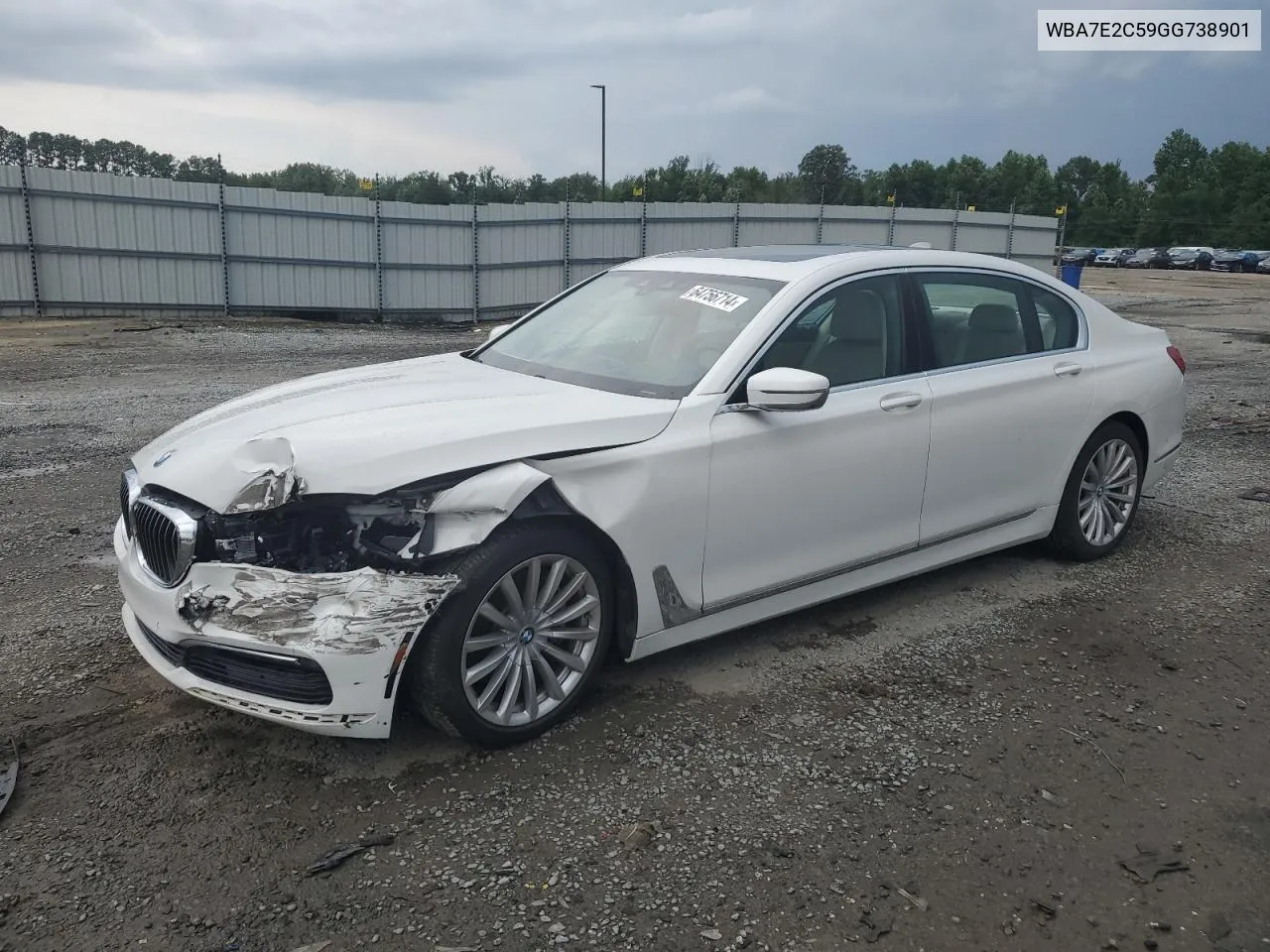 WBA7E2C59GG738901 2016 BMW 740 I